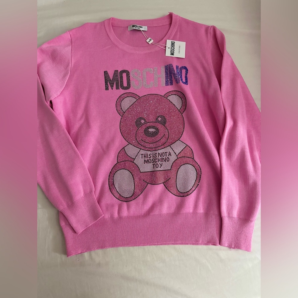 Moschino pink sweater